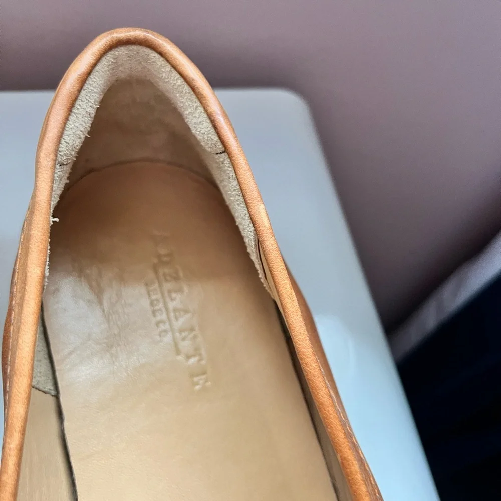 Adelante Luca Chestnut Tan‎ Leather Penny Loafers Size 16D